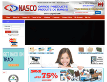 Tablet Screenshot of nascoofficeproducts.com